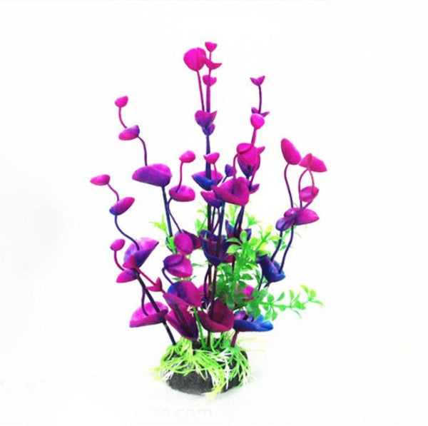 Aquarium Decoration Plants Home Artificial Purple Leaf Grass Fish Tank Aquarium Lovely Decoration XT